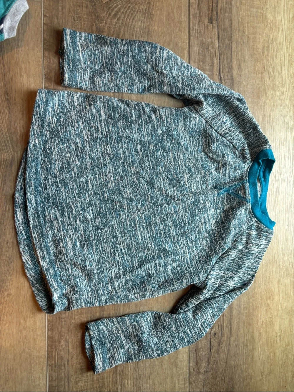 Kids Long-Sleeve Stripe & Graphic Shirt Bundle - Blue, Teal, Navy (5!)